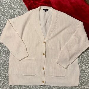 J. Crew Women's Ivory Cardigan Sweater